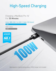 Anker 333 USB-C to USB-C Cable (1m+1.8m+3m, 3-Pack)