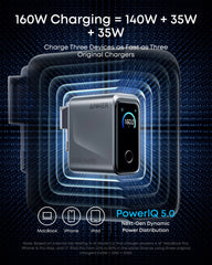 Anker Prime 160W 3-Port Charger with Smart Display