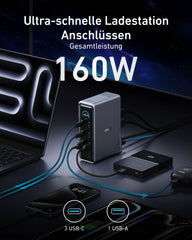 Anker Prime Charging Dock (14-in-1, Dual Display, 160W)