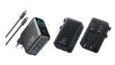 Anker 140W 4-Port USB-C Laptop Charger with PD 3.1 and Nano Travel Adapter (5-in-1, 20W)