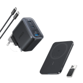 Anker Nano Power Bank (5K, MagGo, Slim) and Anker Nano Charger (70W, 3 Ports)