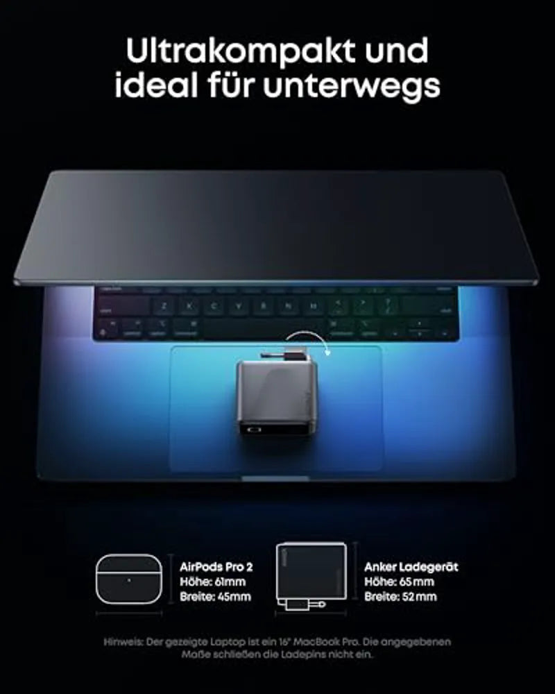 Anker Prime 160W GaNPrime 3-Port Charger with 2-in-1 USB-C to USB-C Cable (120cm, 140W, Braided)