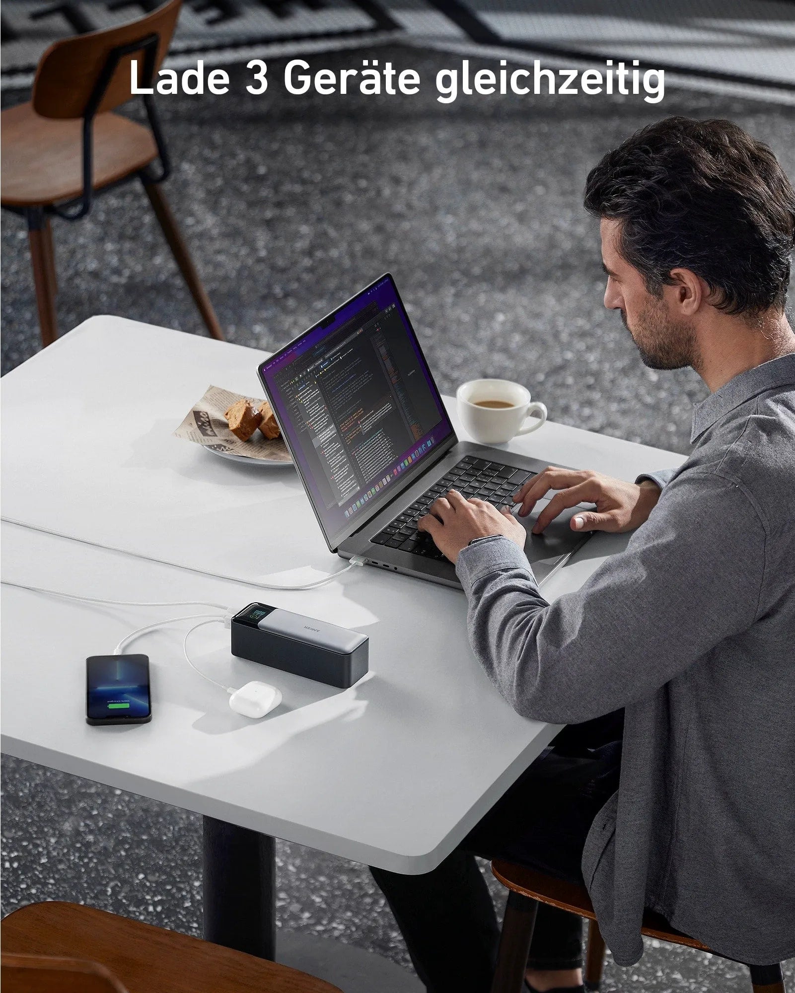 Anker 737 PowerBank (PowerCore 24K) + Anker Nano PowerBank (5K, Magnetic, Slim)
