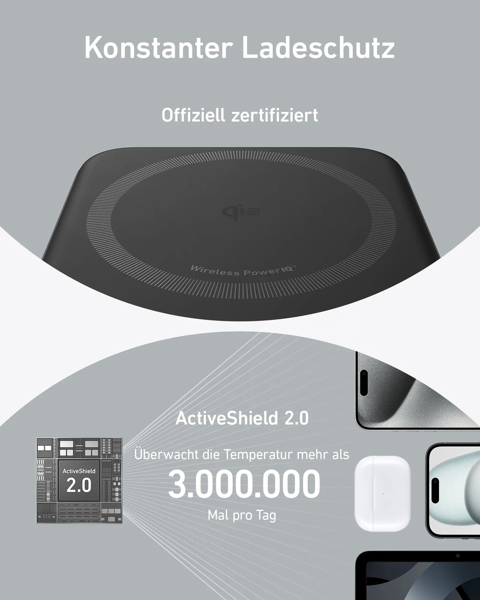 Anker MagGo Wireless Charging Station (Foldable 3-in-1) + Anker MagGo Power Bank (10K)