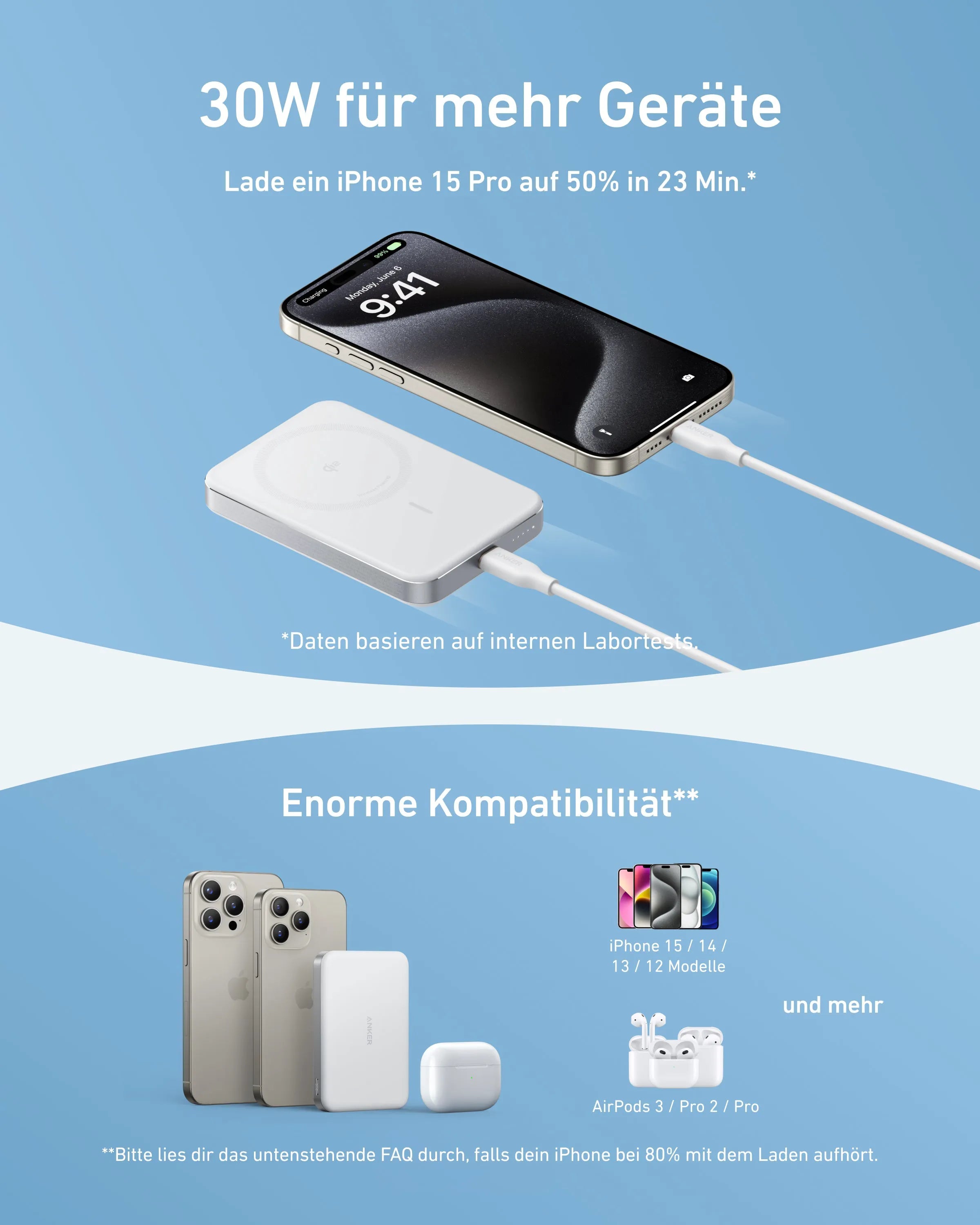 Anker MagGo Power Bank 10,000mAh Slim 2-Pack