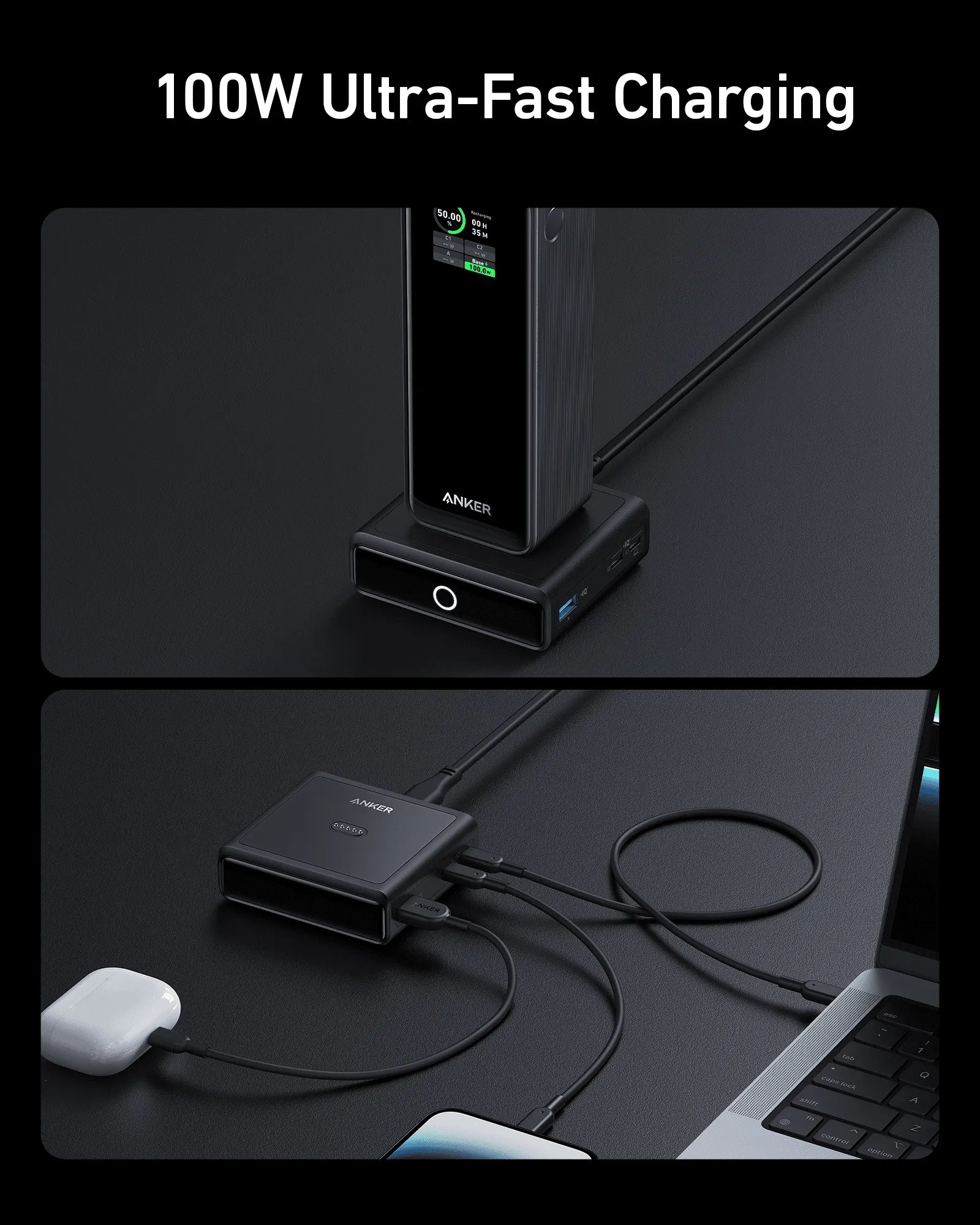 Anker Prime Powerbank (26K, 300W) with 100W Charging Station