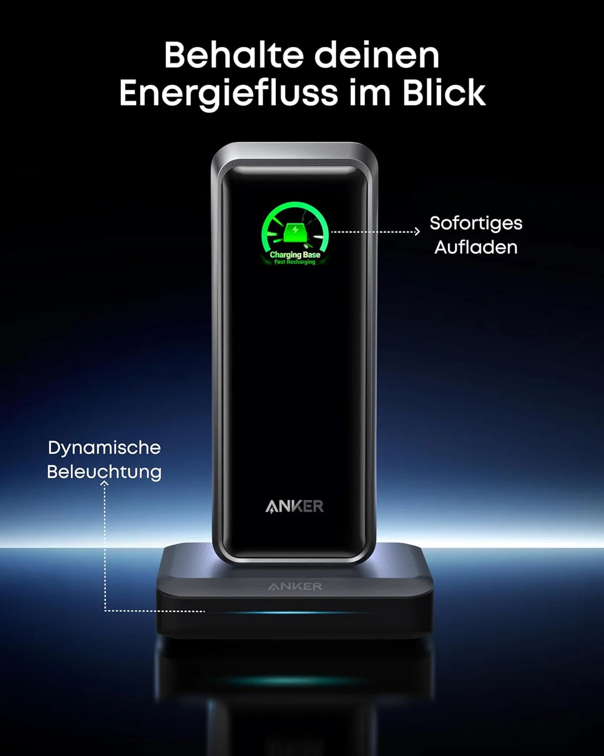 Anker Prime Power Bank (20K, 220W) with Charging Base (150W, 3 Ports)