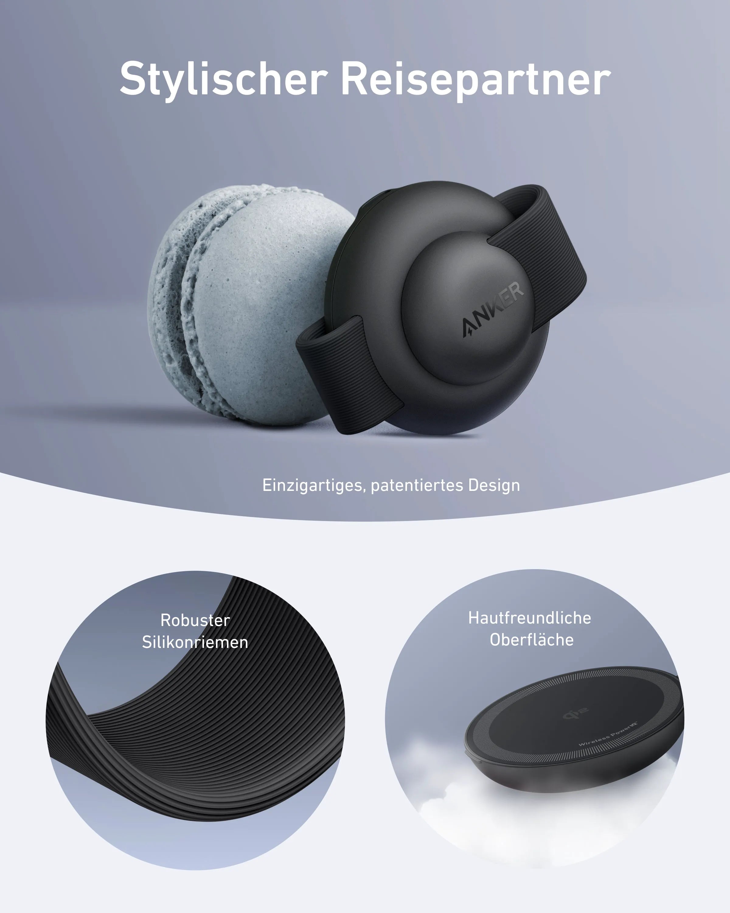 Anker MagGo 3-in-1 Foldable Wireless Charging Pad + 100W 3-Port Charger with Smart Display and USB-C Cable