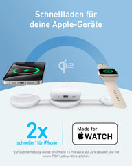 Anker MagGo Wireless Charging Station (3-in-1, Foldable Charging Pad) | Exclusive Livestream Offer