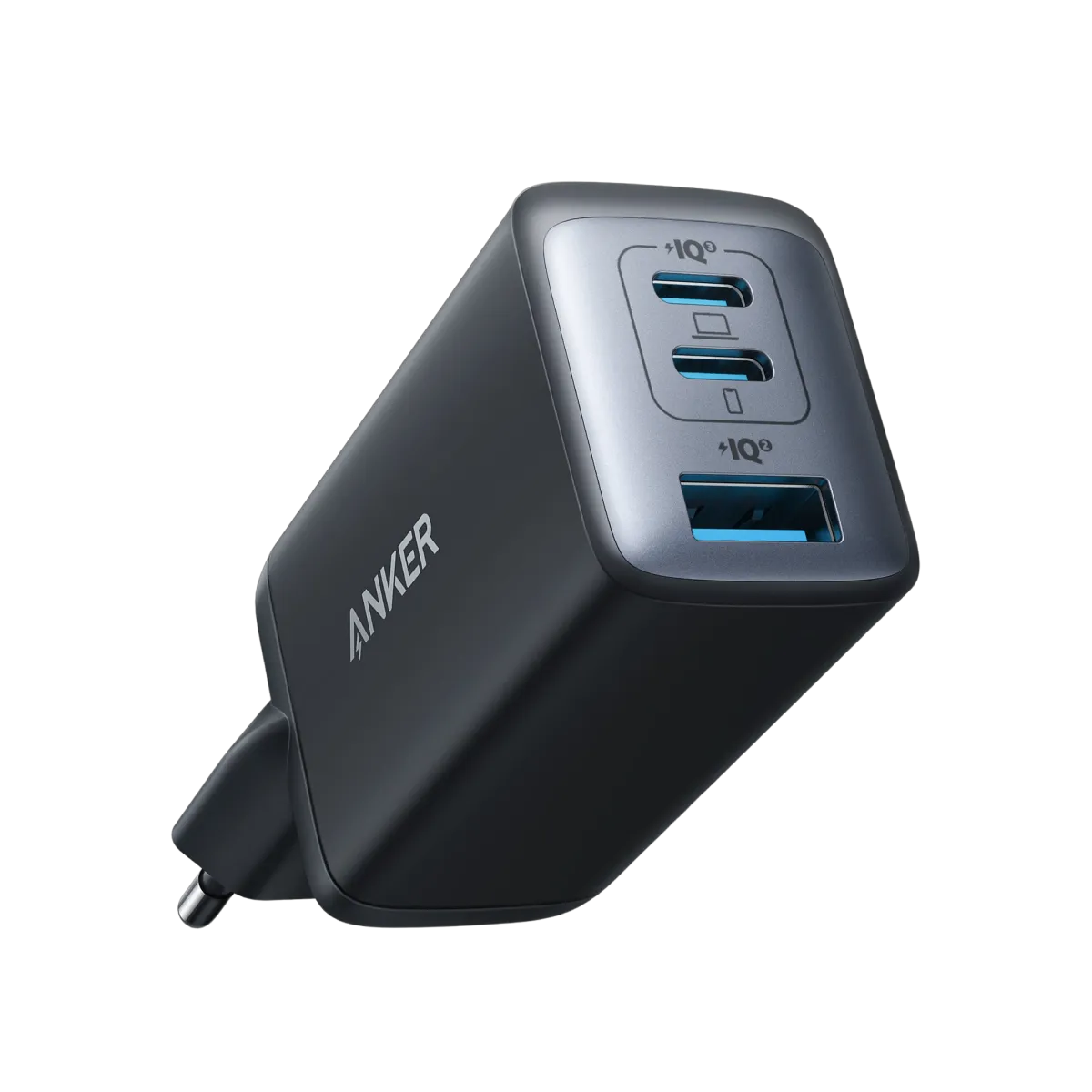 Anker 735 Charger (Nano II 65W) with Anker USB-C to USB-C Cable (240W, Braided Recycled Materials)