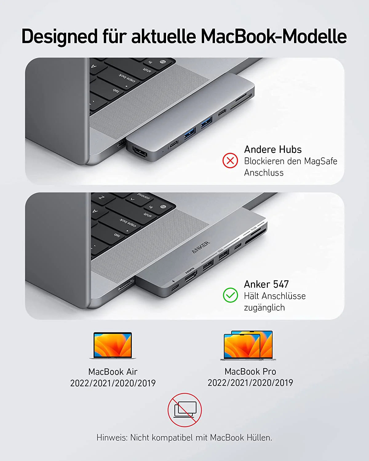 Anker Prime Charger (250W, 6 Ports, GaNPrime) + Anker 547 USB-C Hub (7-in-2, for MacBook, Gray)