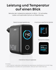 Anker 140W 4-Port USB-C Charger with PD 3.1 and USB-C Cable + Anker Nano Power Bank 10K 45W with Built-in Retractable USB-C Cable