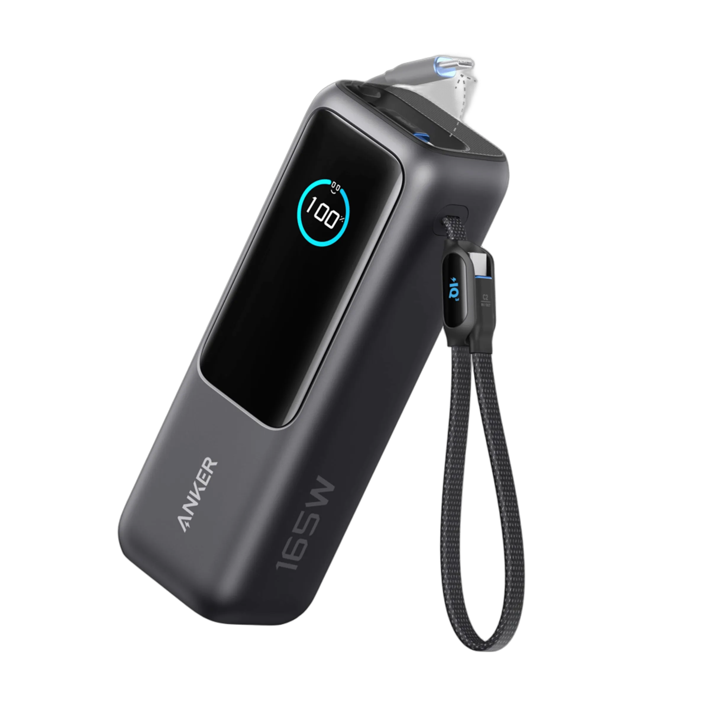 Anker 25K 165W Laptop Power Bank with Built-In Retractable Cables