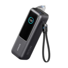 Anker 25K 165W Laptop Power Bank with Built-In Retractable Cables